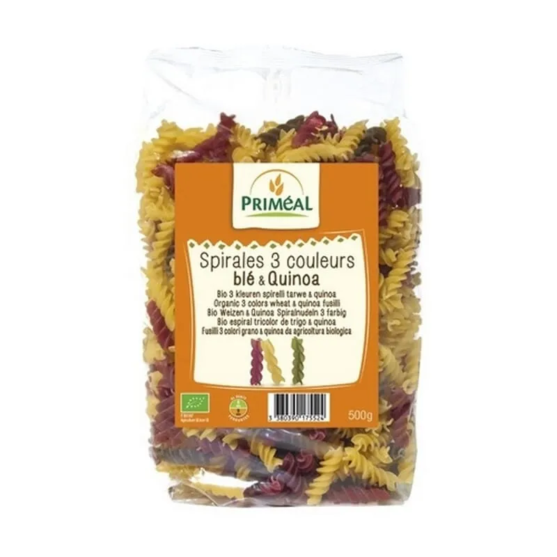 Espirales Tricolor De Trigo y Quinoa Bio 500g