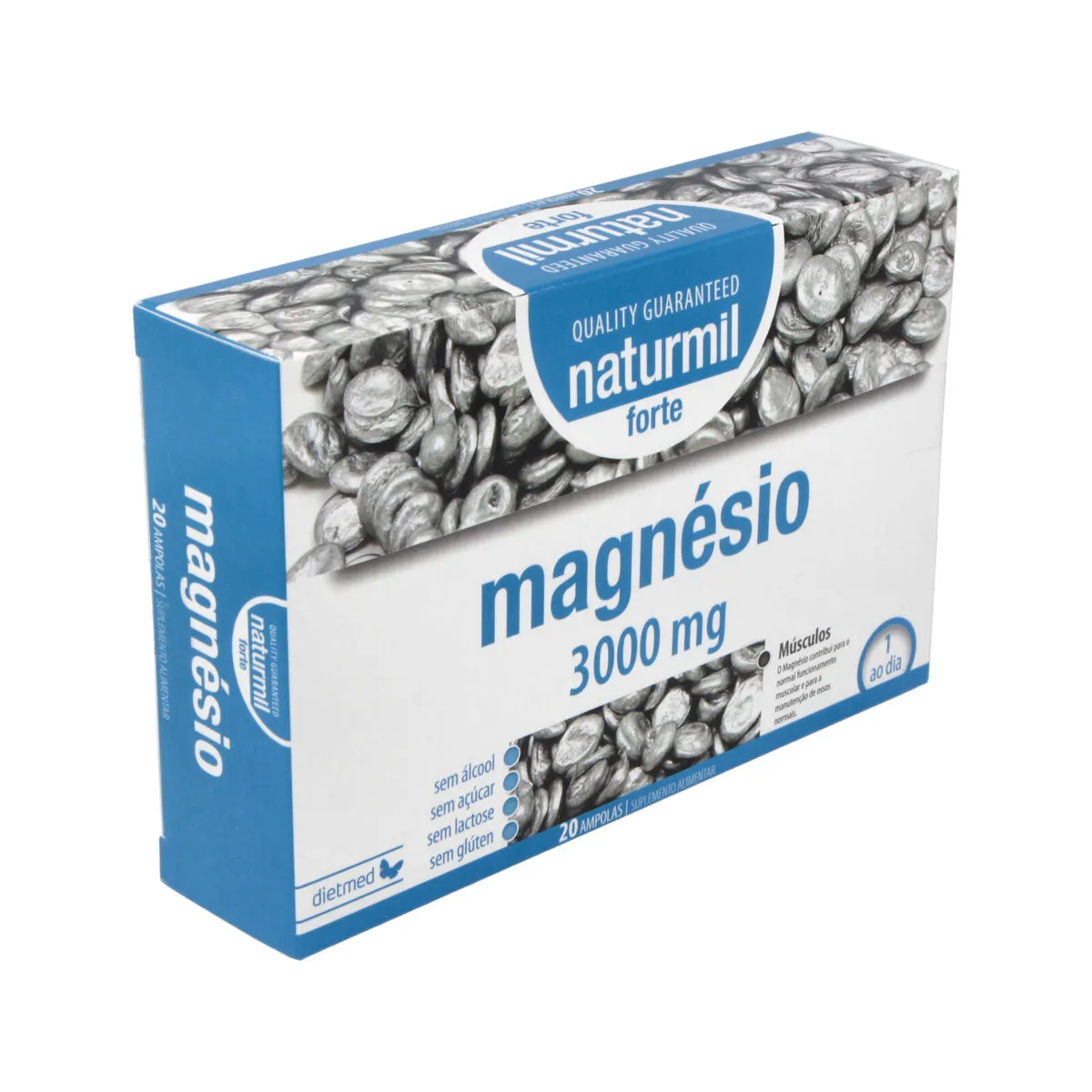 Magnésio Forte 3000 Mg (20 amp) Naturmil - Dietmed