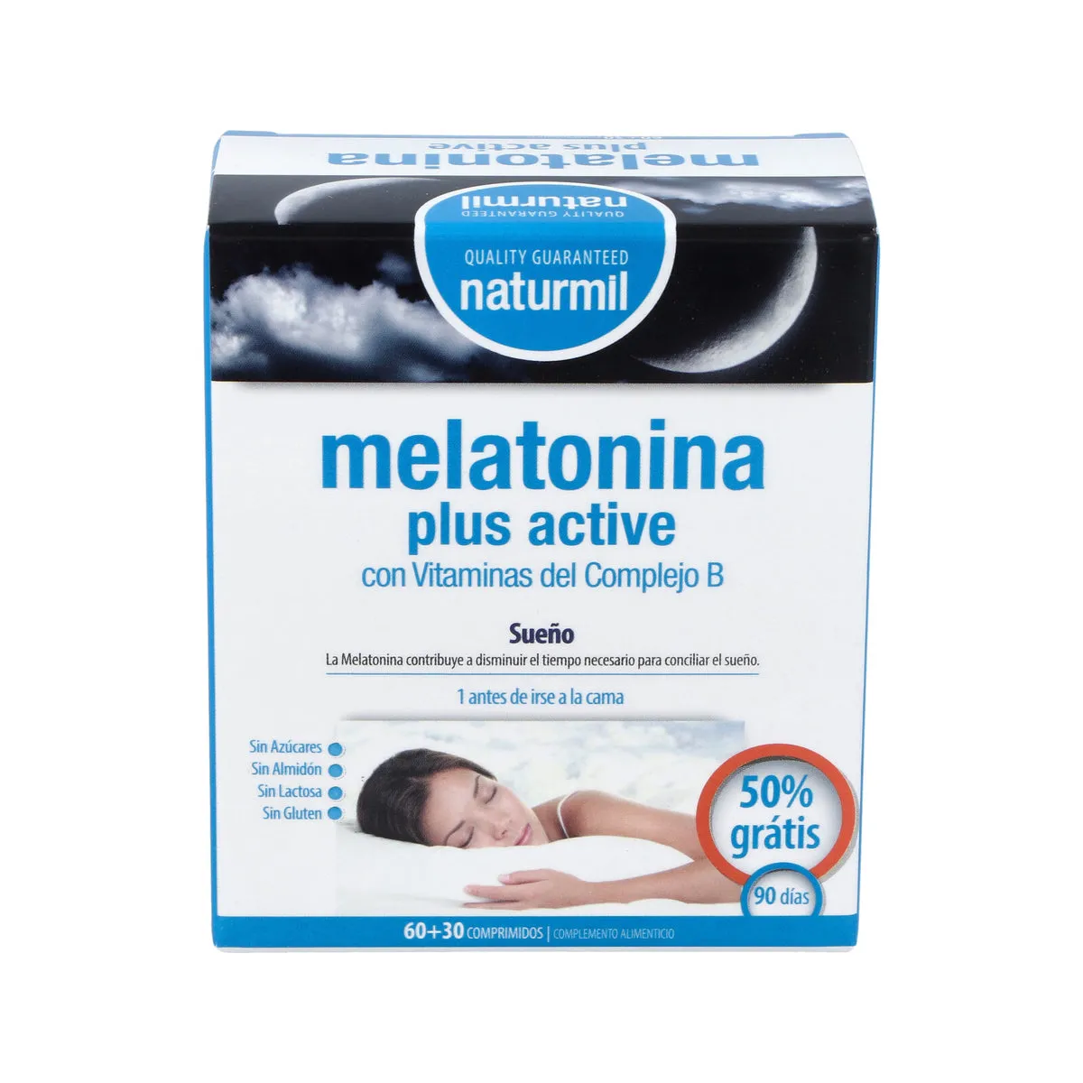 Melatonina Plus Active 1 Mg (60 + 30 comp) Naturmil - Dietmed