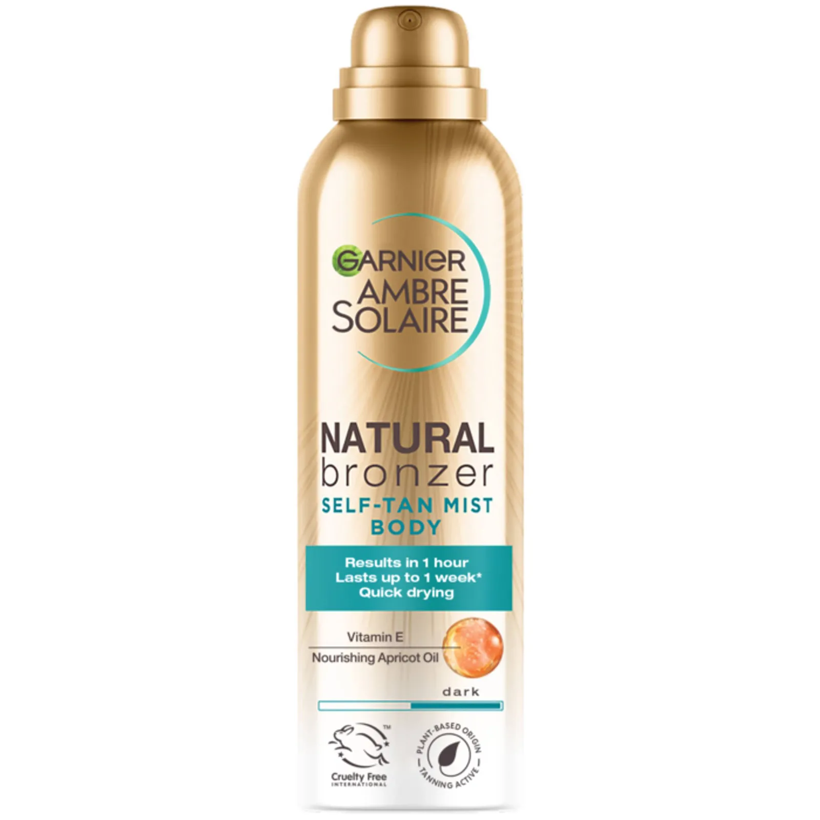 Ambre Solaire Natural Bronzer Autobronceador de secado rápido Body Mist Dark 150ml