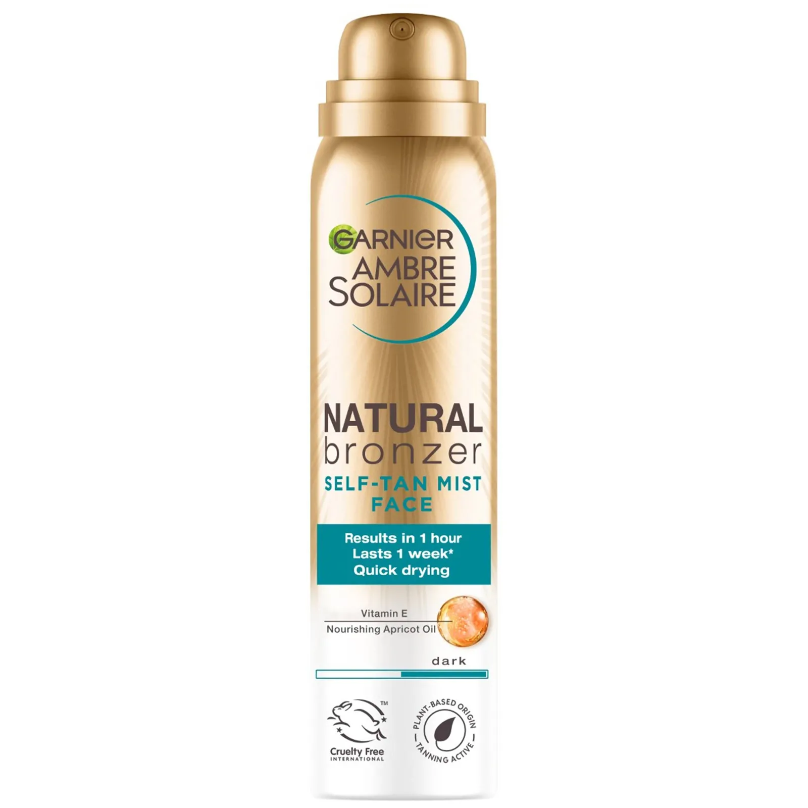 Ambre Solaire Natural Bronzer Bronzer de secado rápido Autobronceador facial 75ml