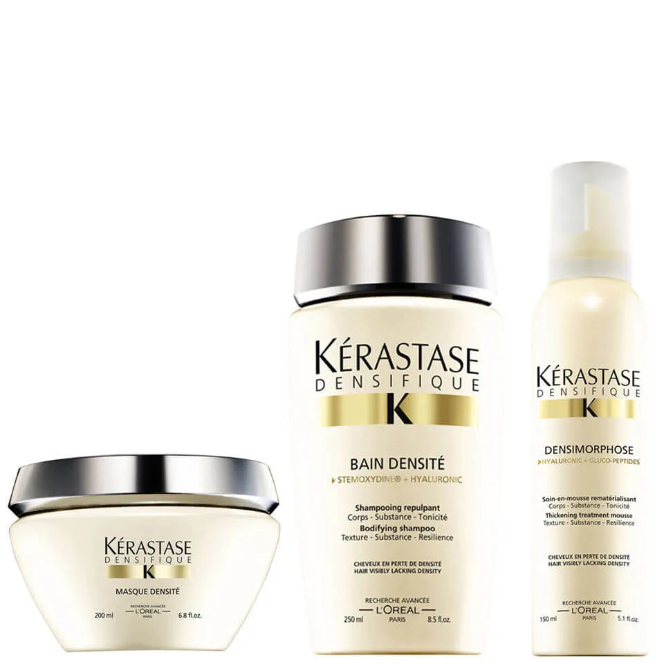 Trio Kérastase Densifique Bain Densite (250ml) Masque Densite (200ml) y Mousse Densimorphose (150ml)