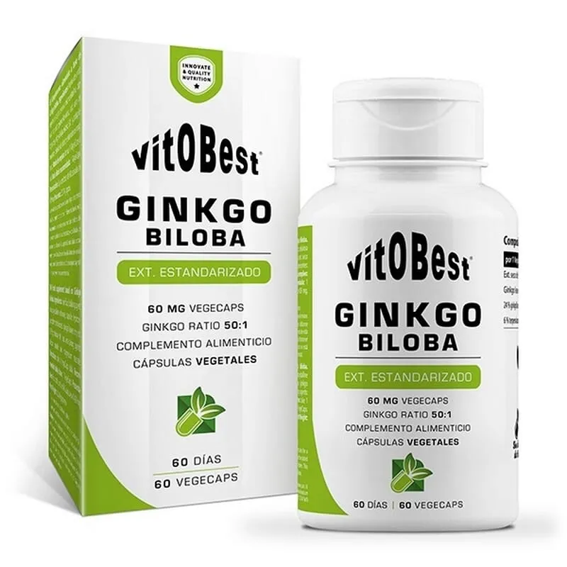 Ginkgo Biloba Extracto Estandarizado 60 mg 60 VCaps