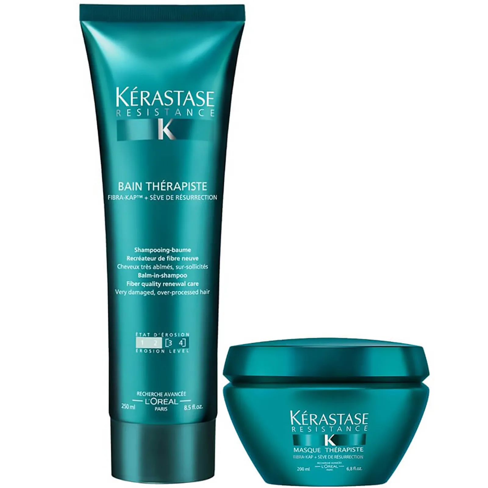 Dúo Champú y Mascarilla Kérastase Resistance Therapiste