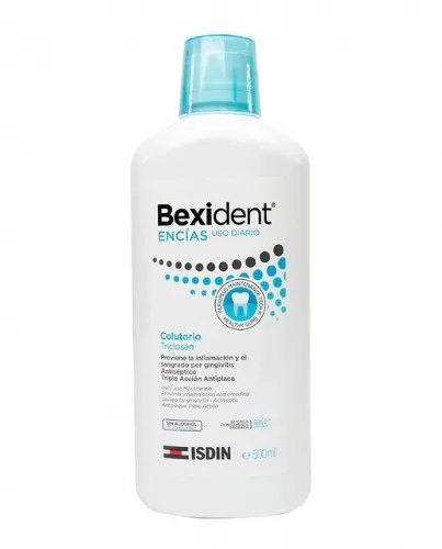Bexident encias uso diario colutorio - triclosan (1 envase 500 ml)