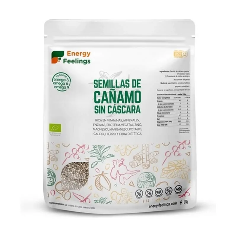 Semillas De Cáñamo Sin Cascara Eco 1 Kg