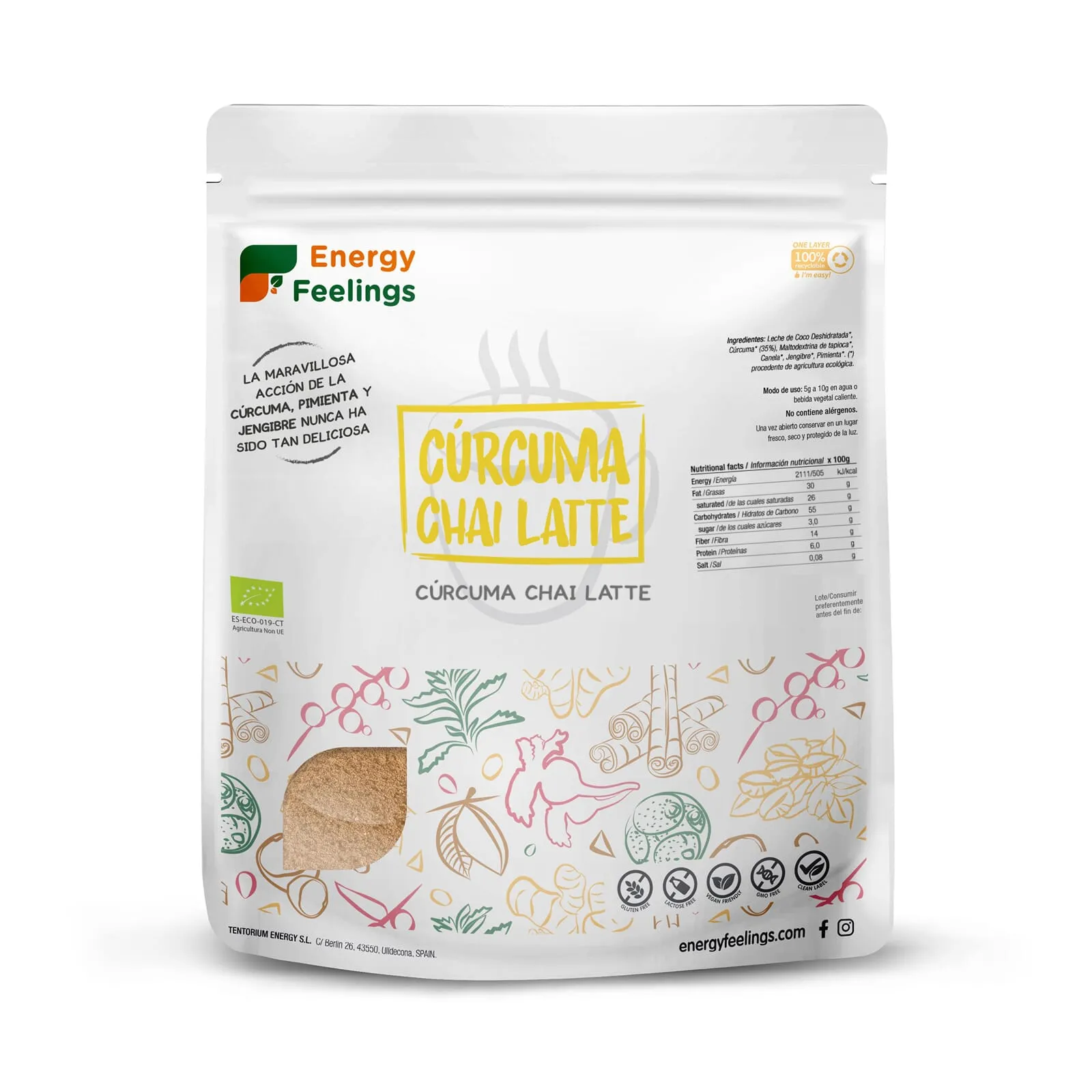 Cúrcuma Chai Latte Eco 150g