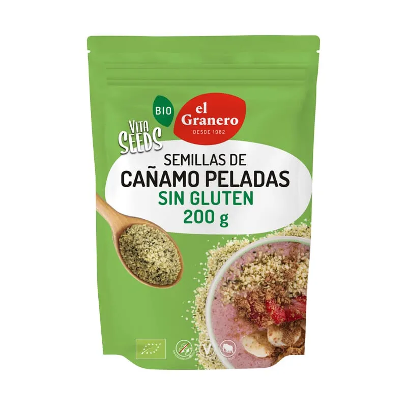 Vitaseeds Semillas De Cáñamo Peladas Bio 200g