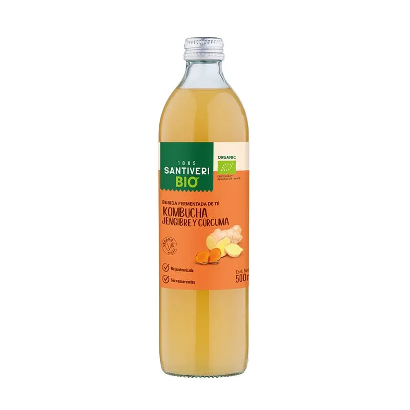 Kombucha Jengibre Cúrcuma Bio 500 ml