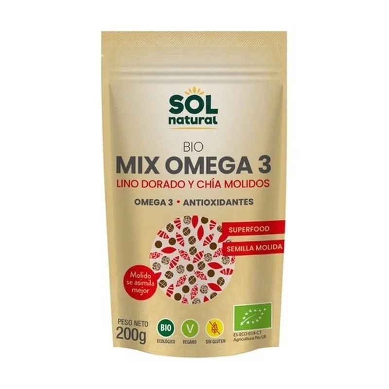 Mix Omega 3 Lino Dorado Y Chía Molidos Bio 200g