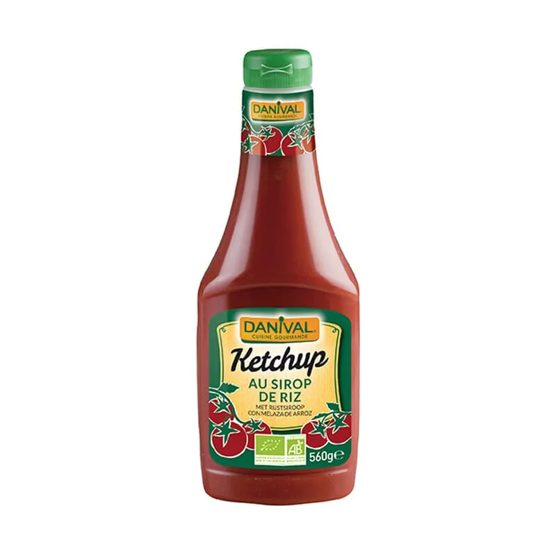 Ketchup Sin Azúcar Con Sirope De Arroz Bio 560g