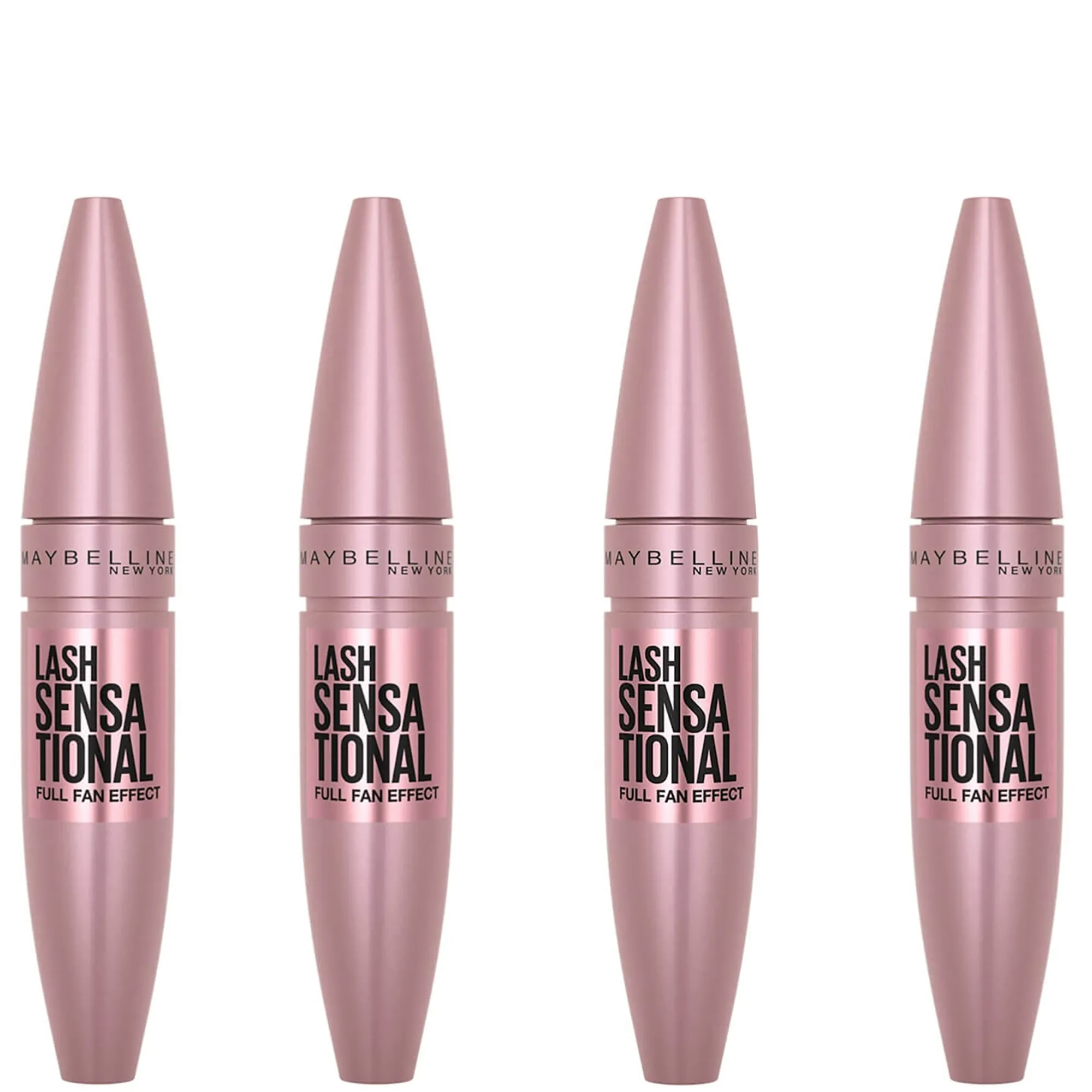 Maybelline Lash Sensational Volumising and Thickening Eyelash Lengthening Mascara - 01 Very Black (Pack of 4)