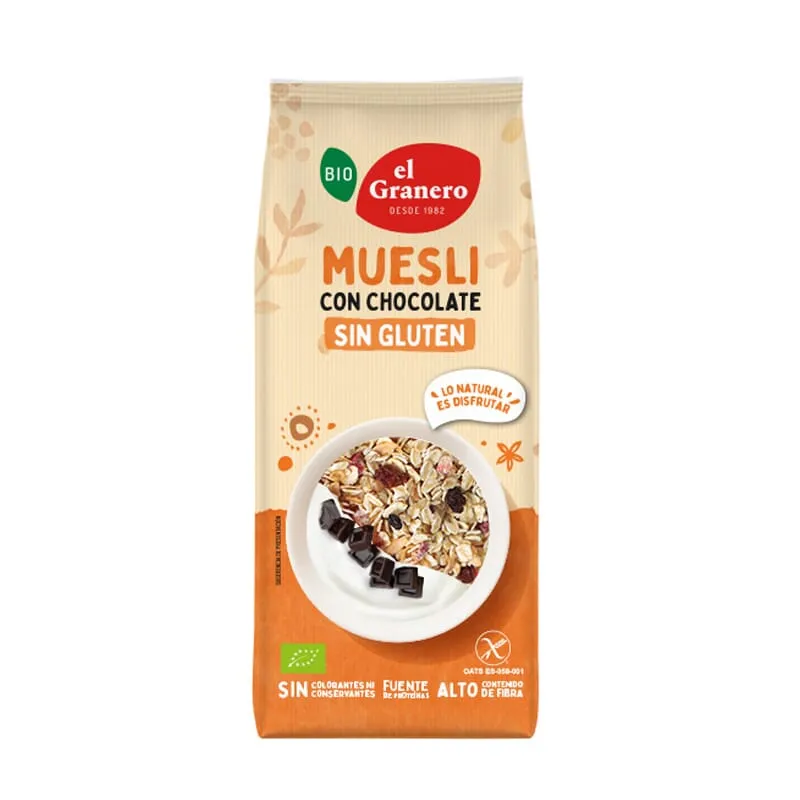 Muesli Con Chocolate Sin Gluten Bio 375g