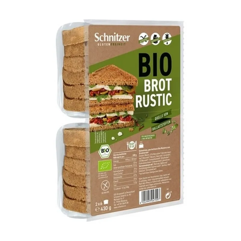 Pan De Molde Rebanadas Dark Sin Gluten 430g