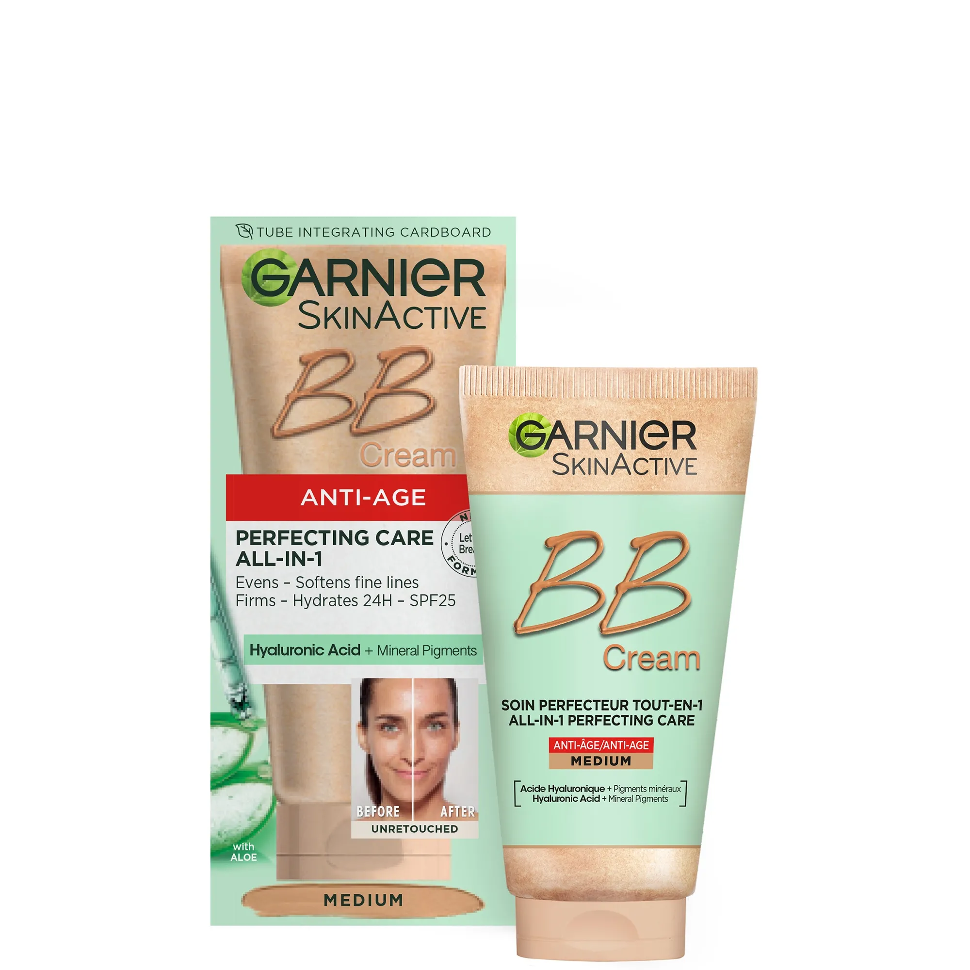 Garnier SkinActive BB Cream Hidratante antienvejecimiento SPF15 - Media