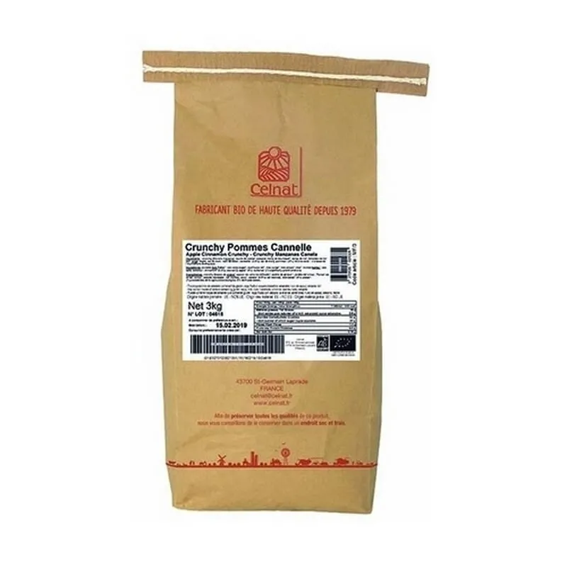 Crunchy Manzanas Y Canela Bio 3 Kg