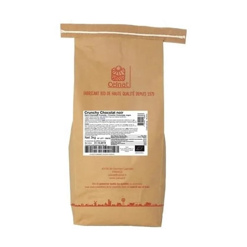 Crunchy Chocolate Negro Bio 3 Kg