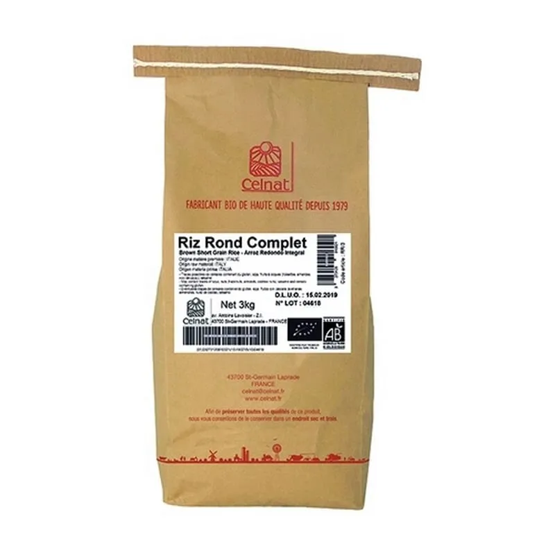 Arroz Integral Redondo Bio 3 Kg