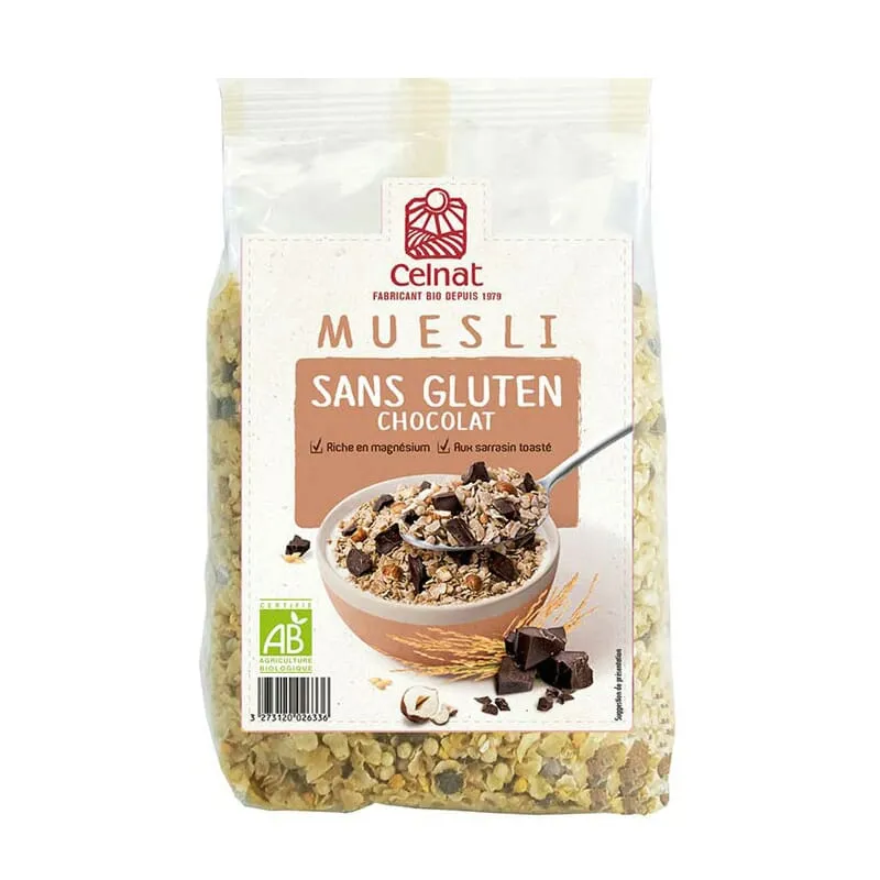 Muesli Sin Gluten Chocolate Bio 375g