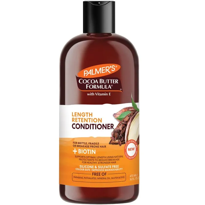 Acondicionador con biotina y manteca de cacao para mantener el cabello largo