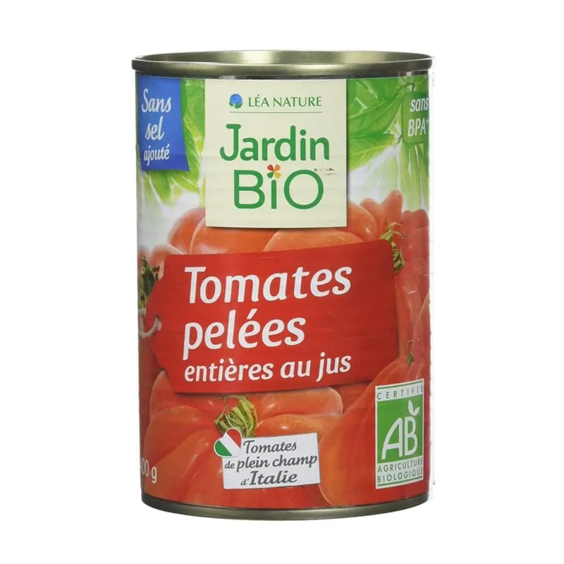 Tomates Enteros Pelados Bio 400g