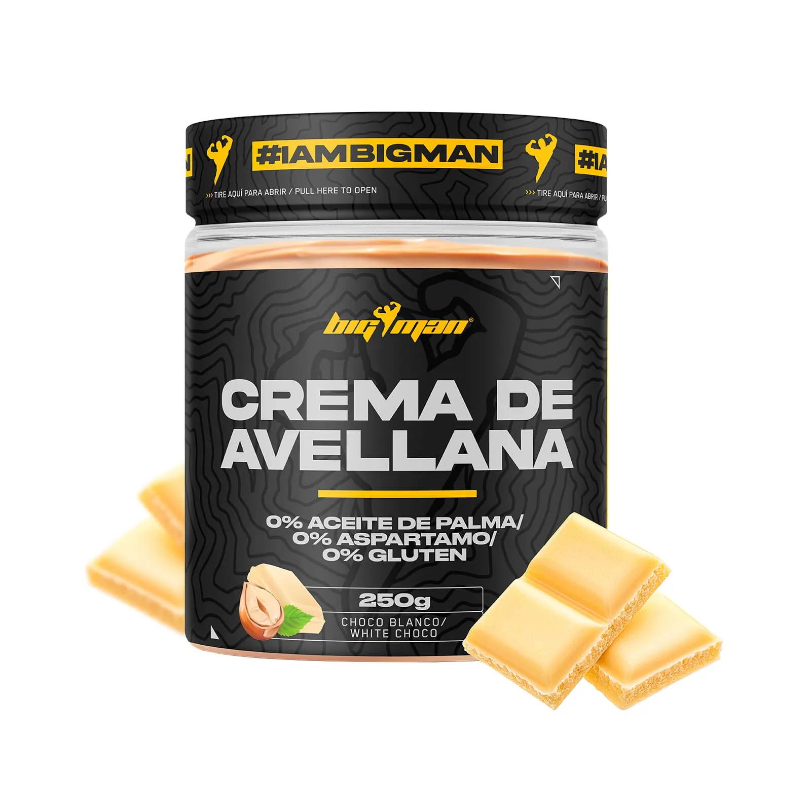 Crema De Avellana Sabor Chocolate Blanco 250g