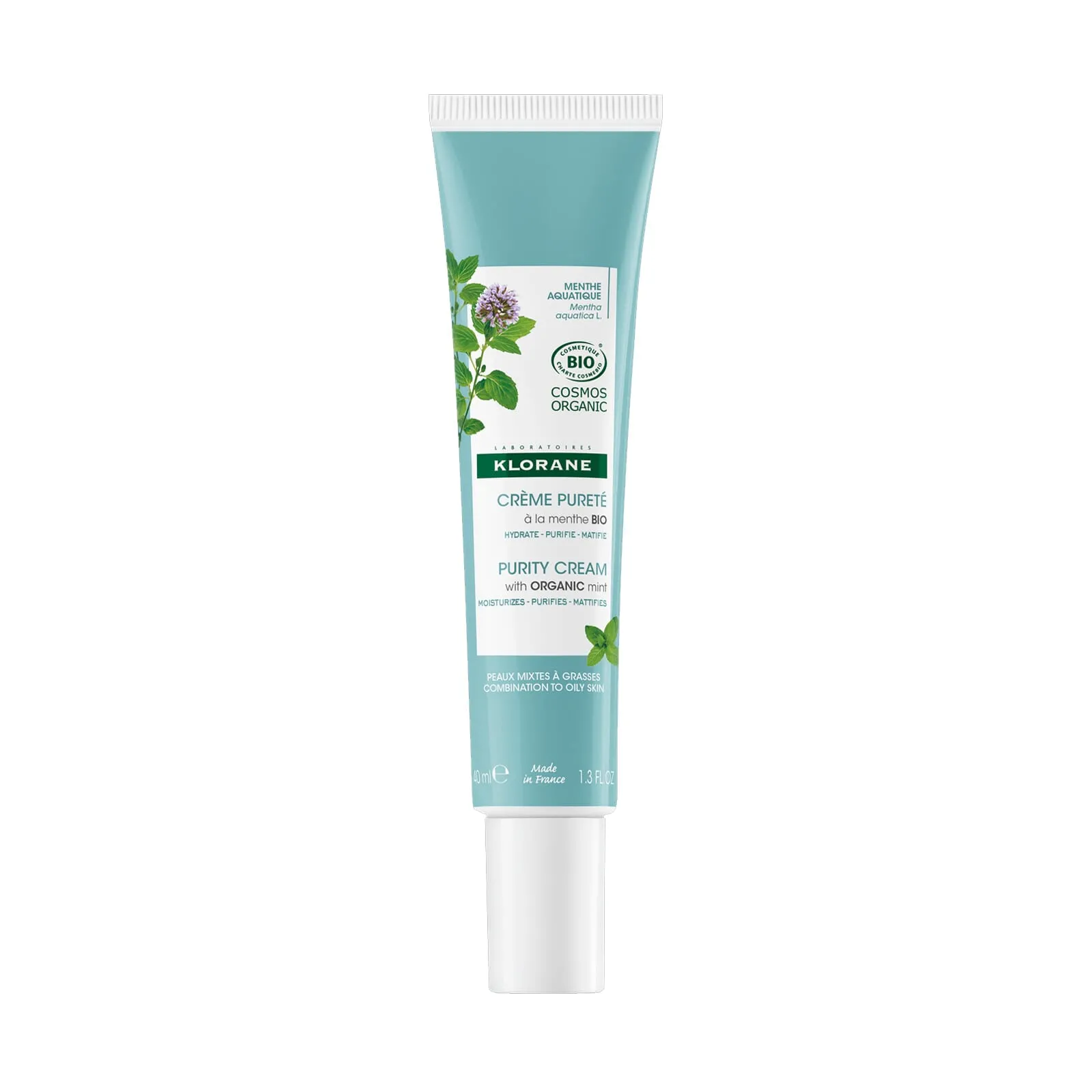 Crema Purificante A la Menta Bio 40 ml