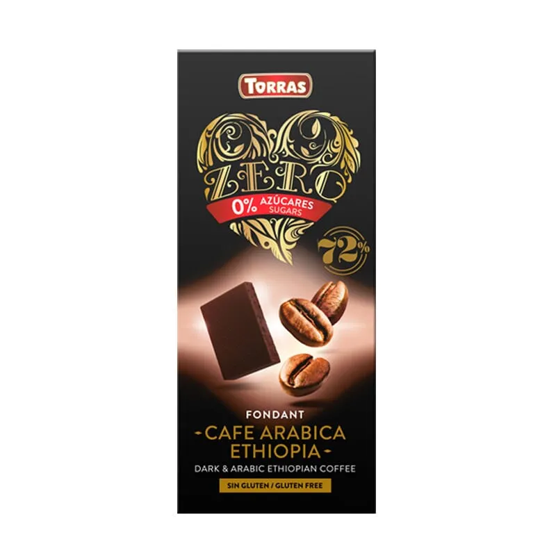 Chocolate Negro Cafe Arabica Etiopia 72% 100g