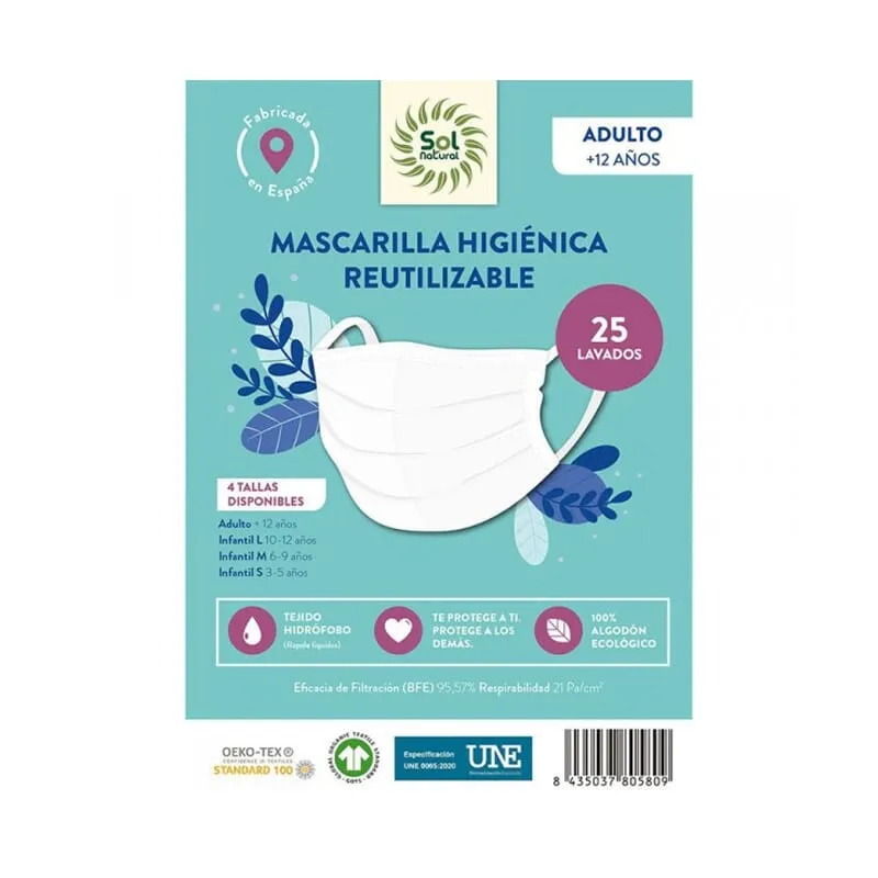 Mascarilla De Adulto Blanco