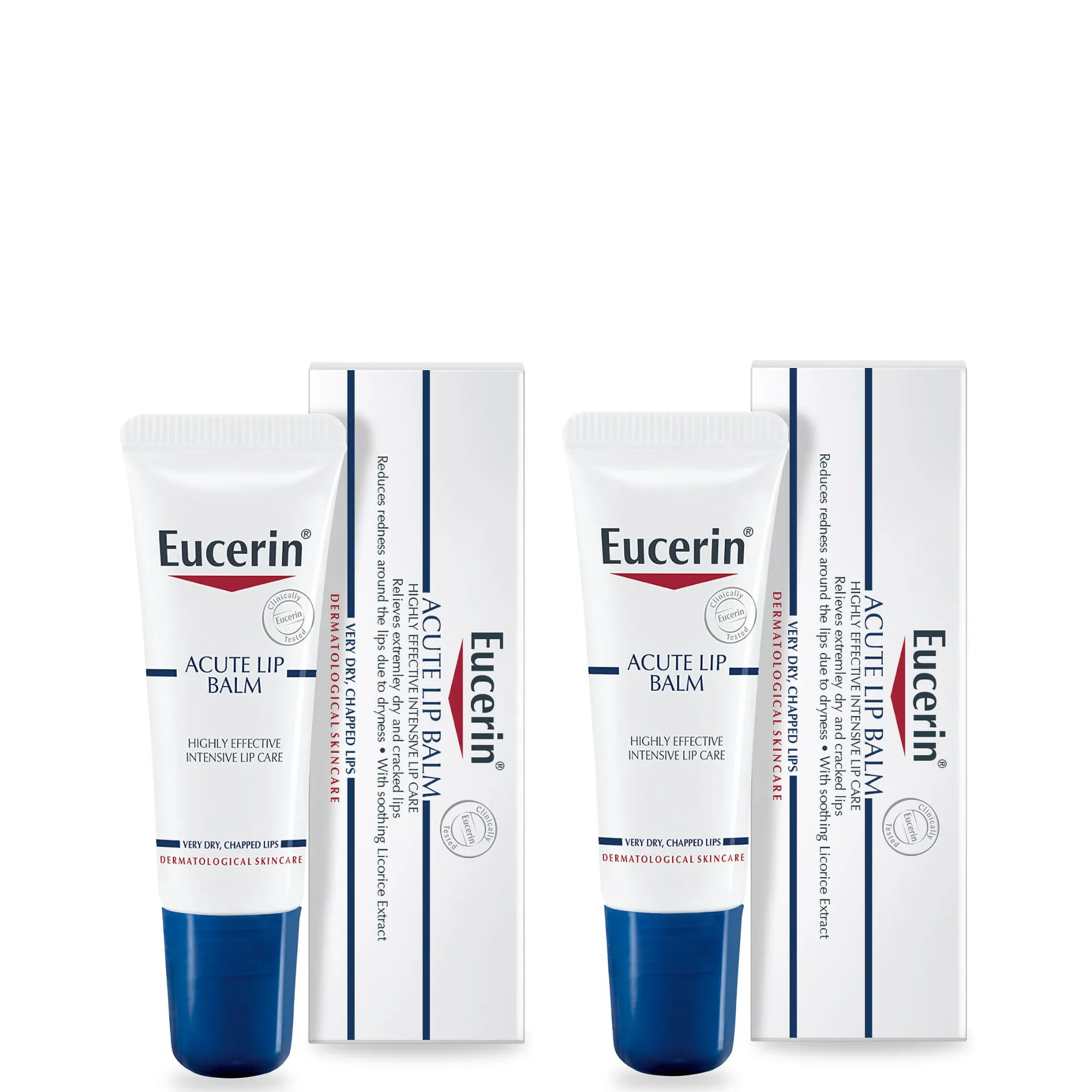 Eucerin Dry Skin Acute Lip Balm Duo 2 x 10ml