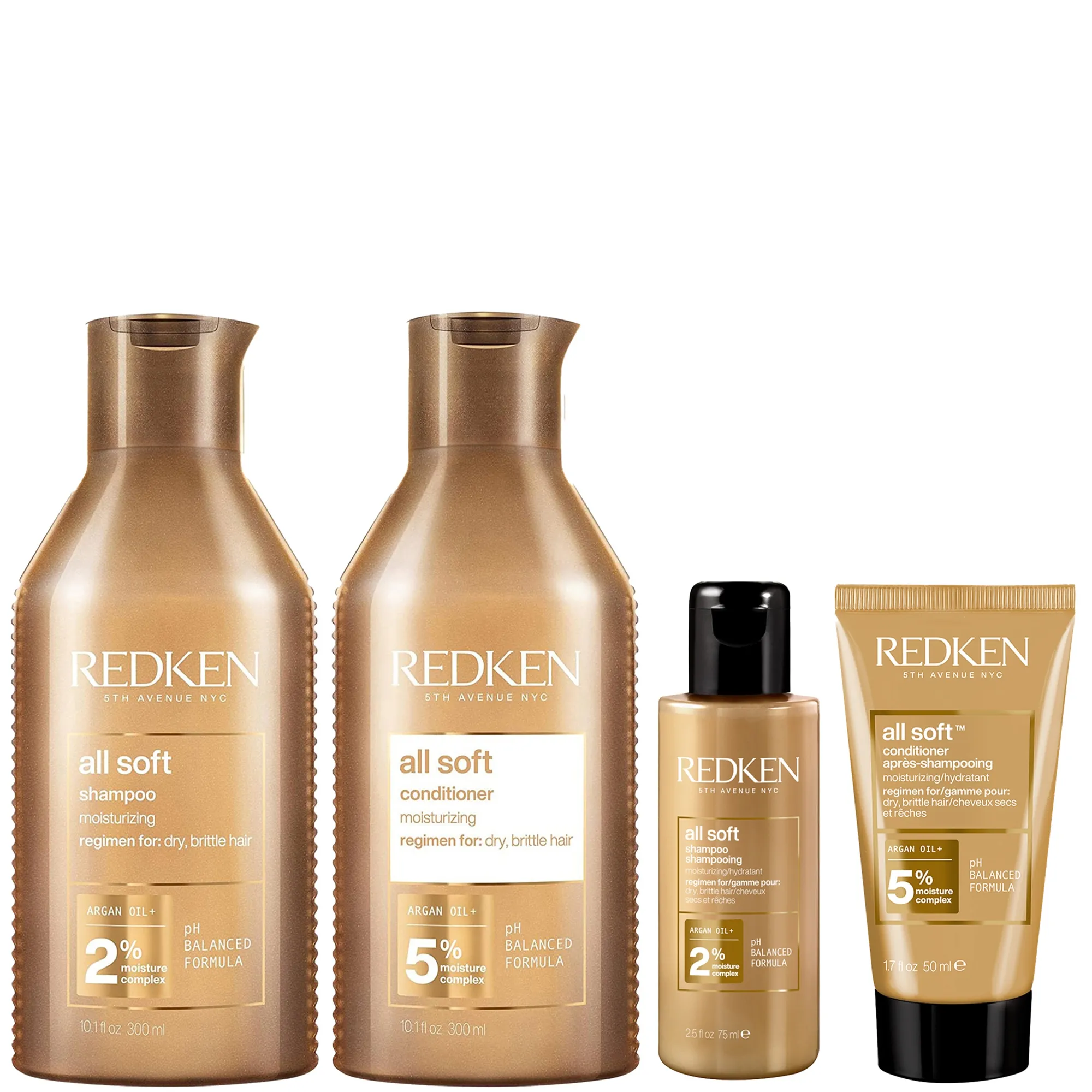 Redken All Soft Shampoo and Conditioner Bundle for Dry Hair