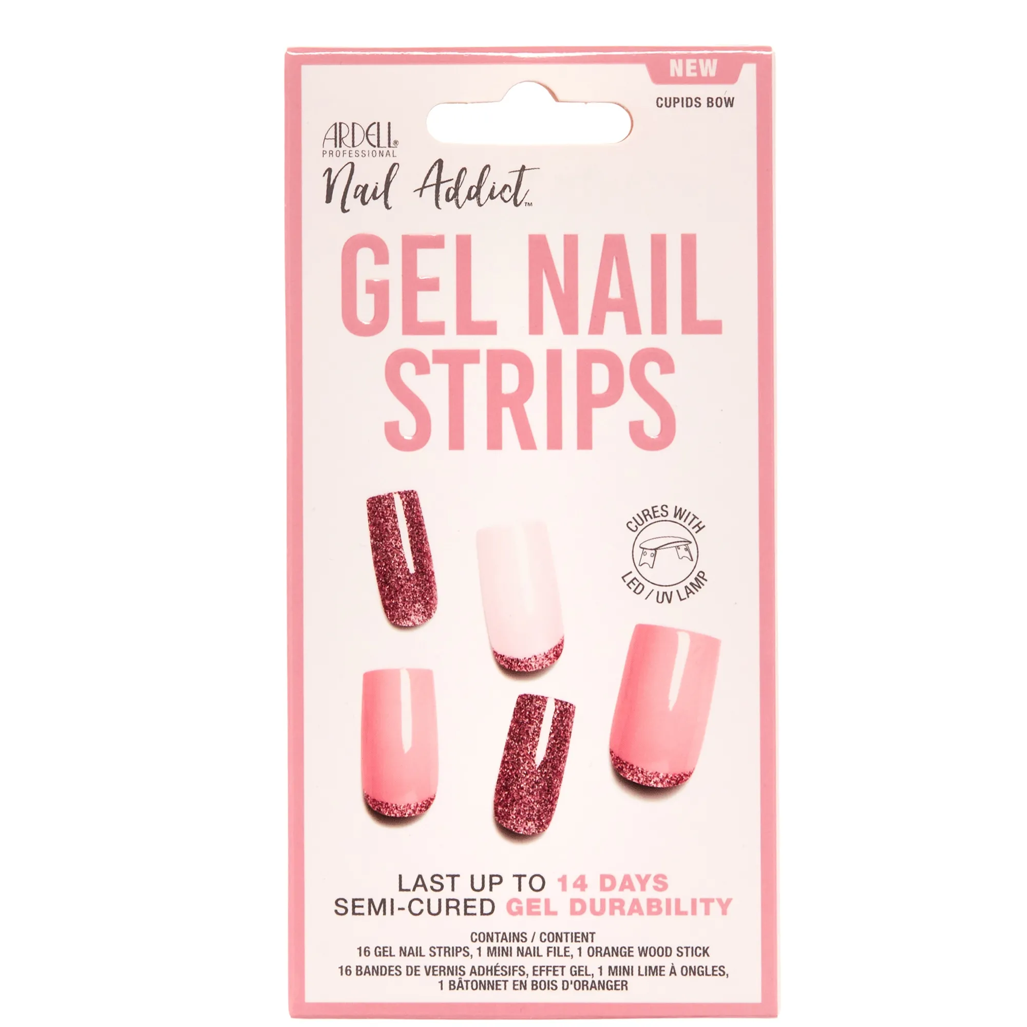 Ardell LED Gel Nail Art Strips - Cupids Bow