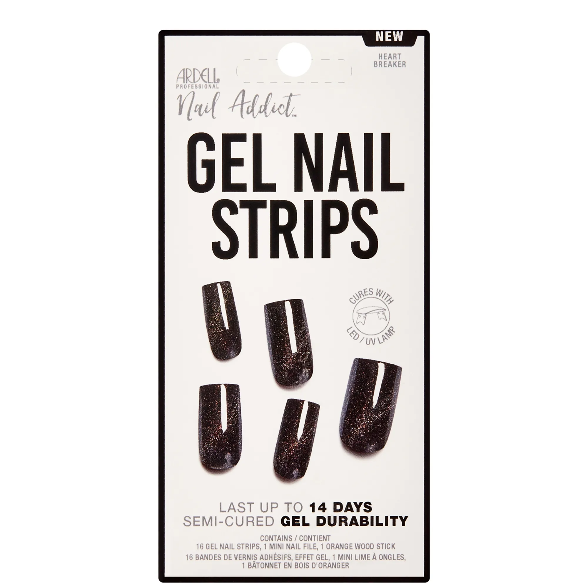 Ardell LED Gel Nail Art Strips - Heart Breaker