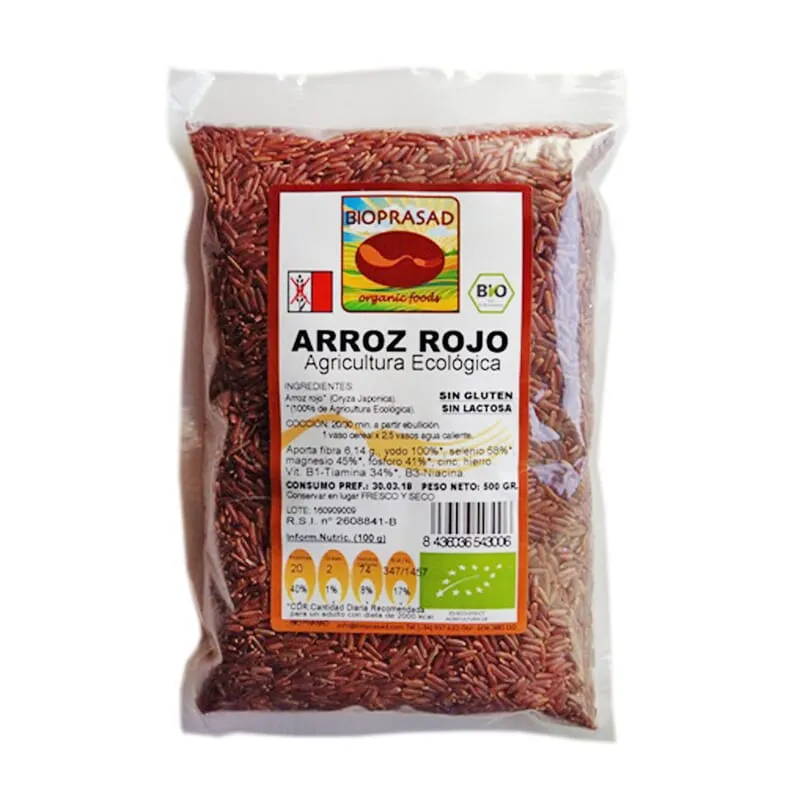 Arroz Rojo Sin Gluten Bio 500g