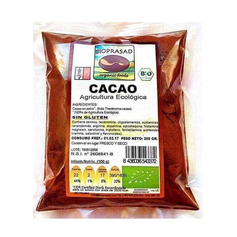 Cacao En Polvo Sin Gluten 250g