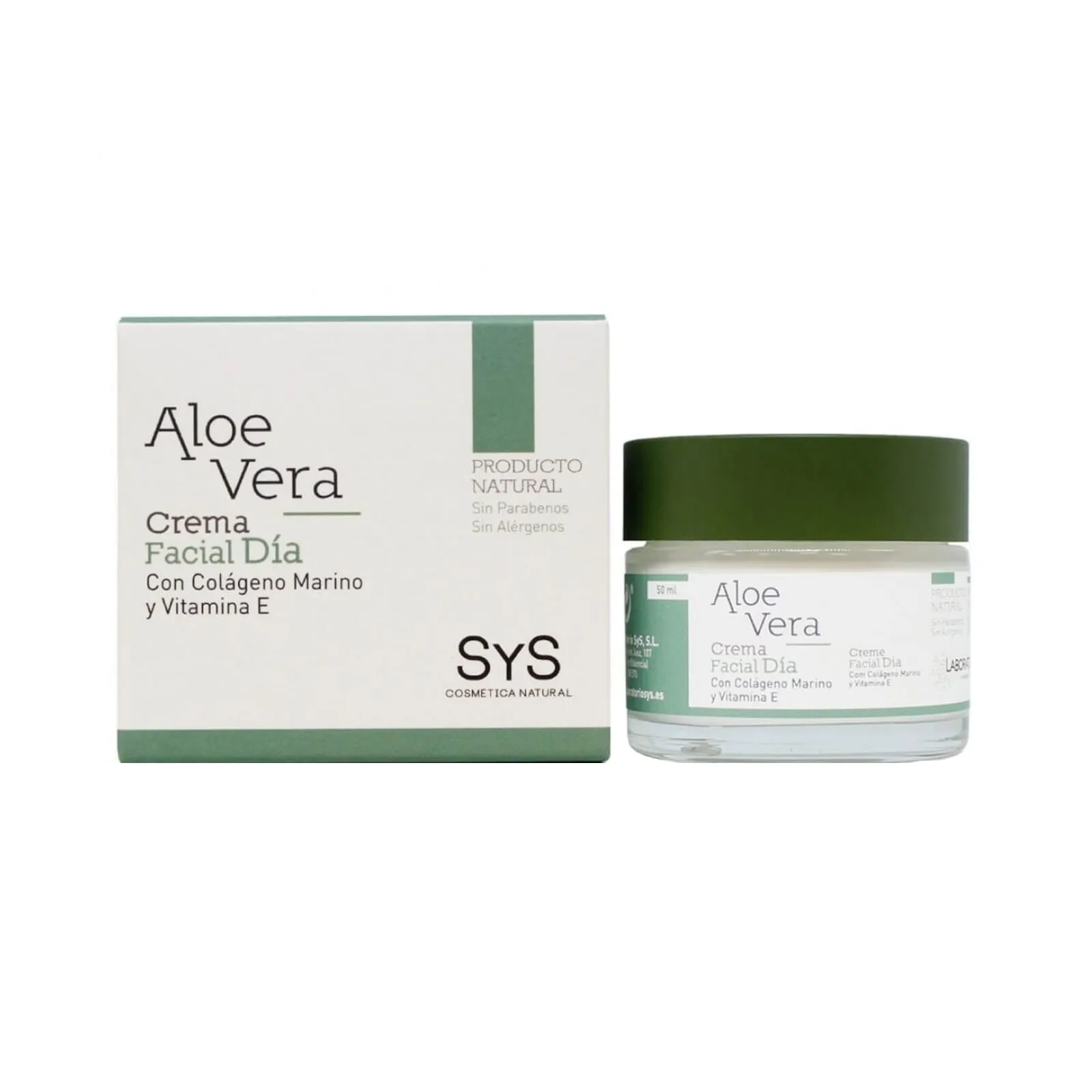 Crema Facial Día Hidratante Aloe Vera 50 ml
