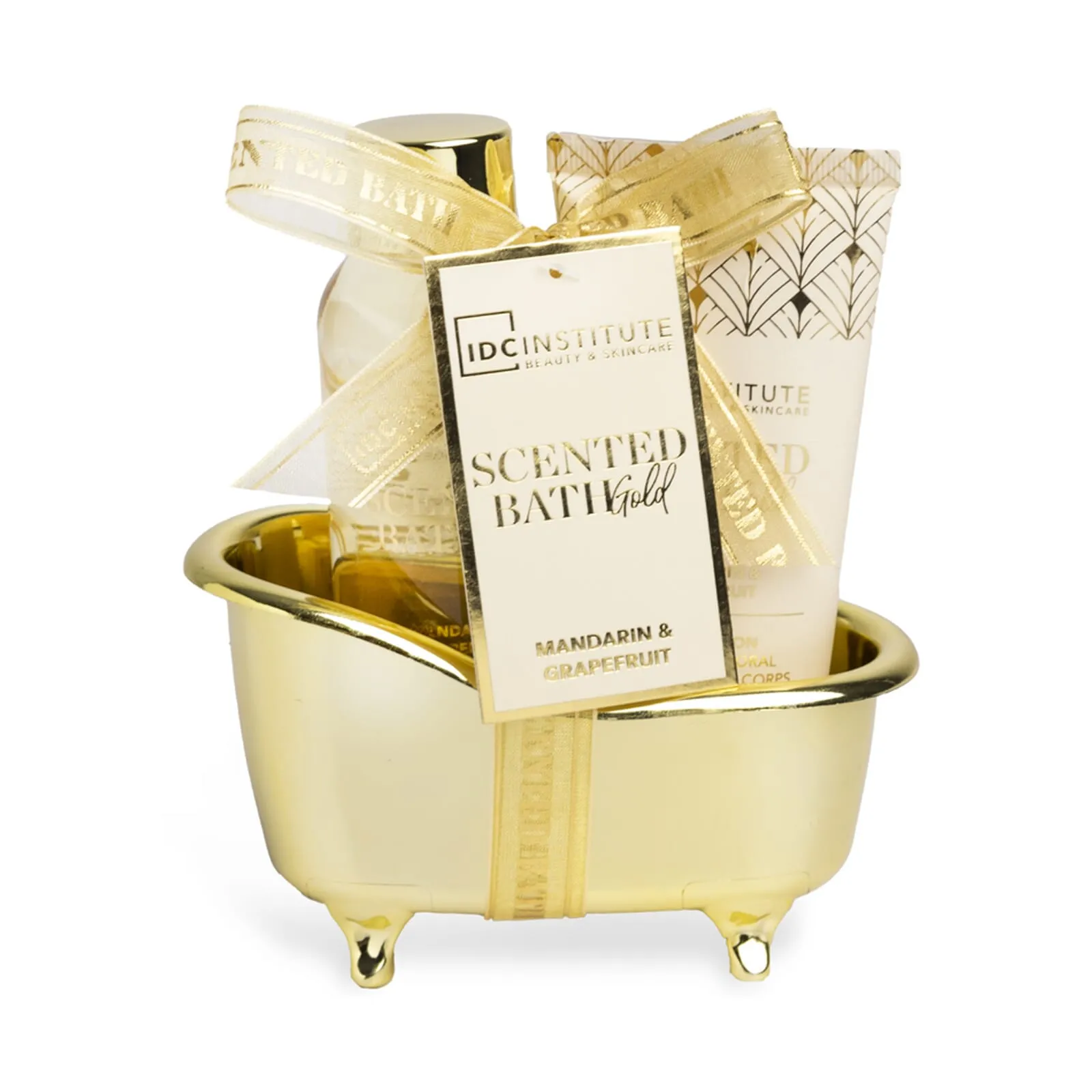 Scented Gold Mini Bathtub Set 2 Piezas
