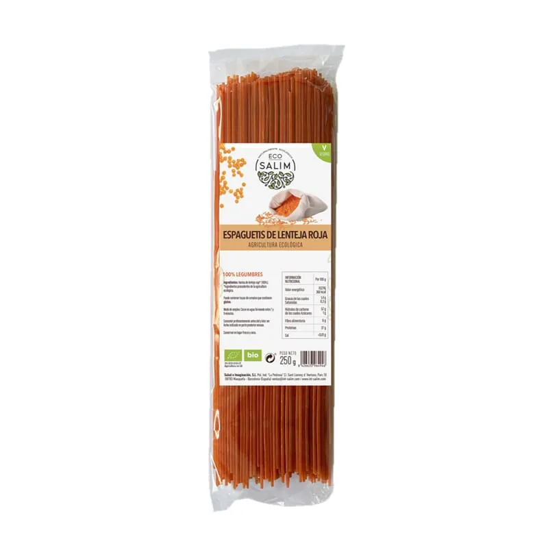 Espaguetis De Lenteja Roja Eco 250g