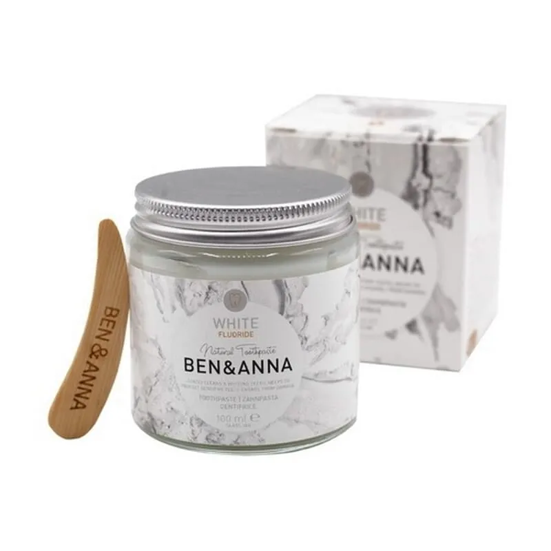 Dentífrico Blanco Con Fluor Tarro Cristal Eco 100 ml