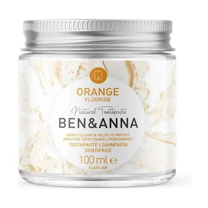 Dentífrico Naranja Tarro Cristal Con Fluor Eco 100 ml