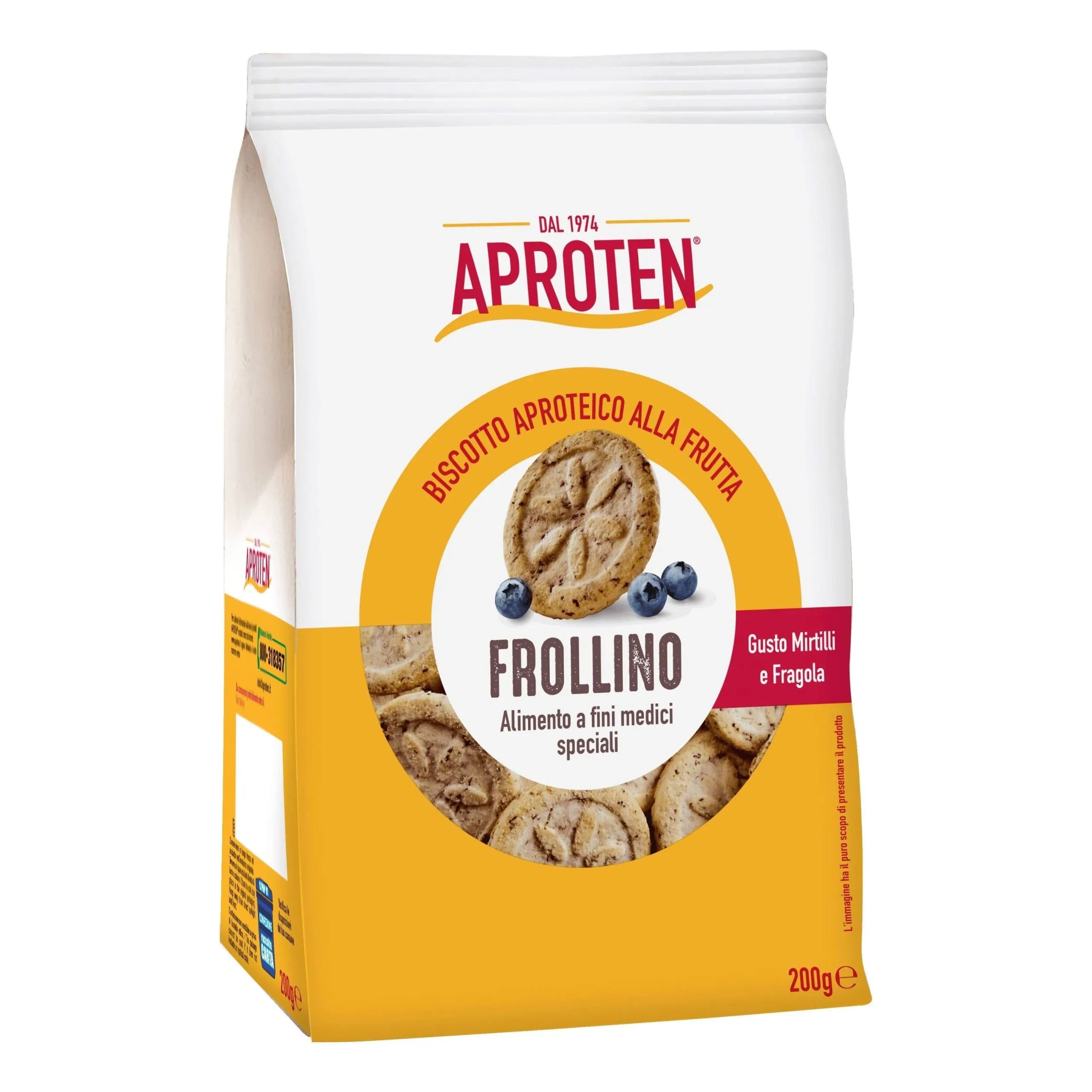 Galletas Frollino Baja En Proteínas Con Frutas 200g