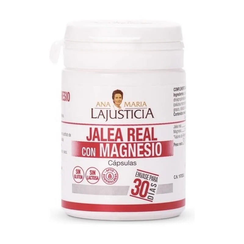 Jalea Real Con Magnesio Sin Gluten 60 Caps