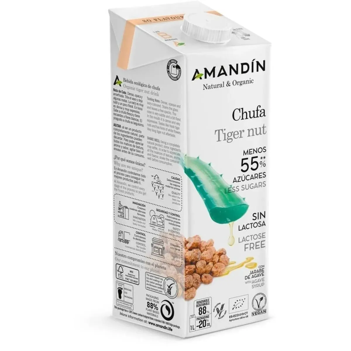 Horchata De Chufa Agave Bio 1 L