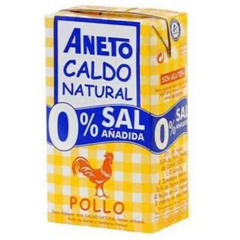 Caldo Natural De Pollo 0% Sal Añadida 1 L