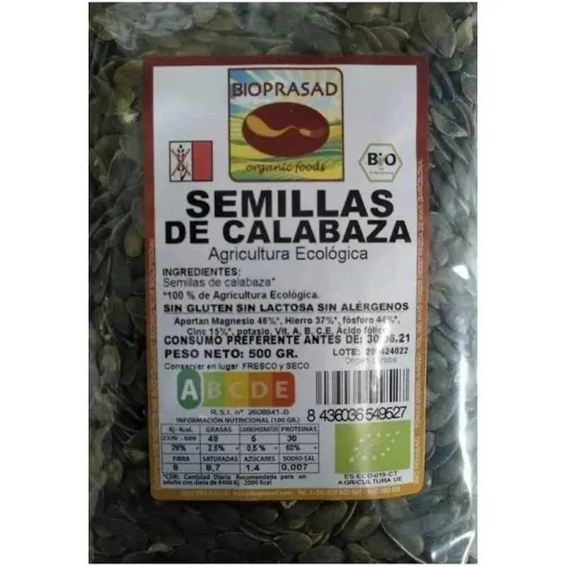 Semillas De Calabaza Sin Gluten 500g
