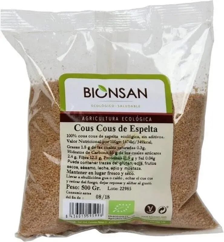 Cous Cous De Espelta Bio Vegan 500g