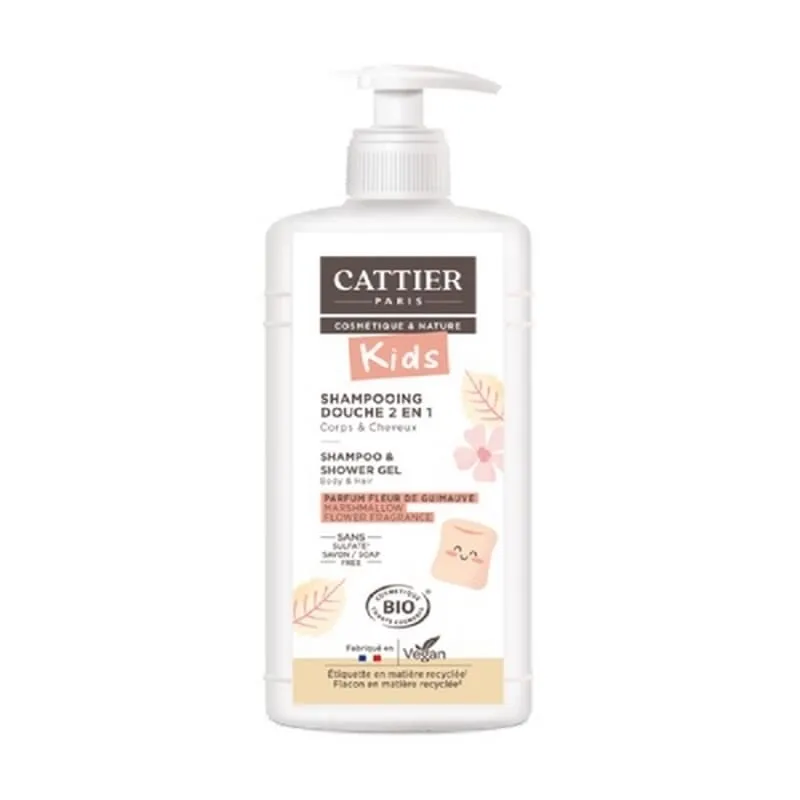 Champú y Gel De Ducha Kids Malvavisco Bio 500 ml