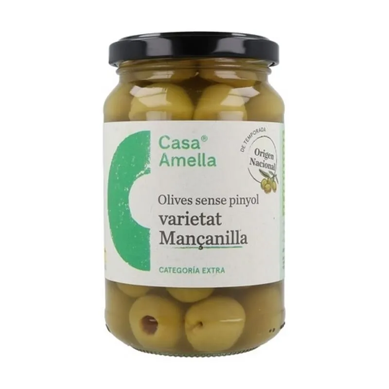 Aceitunas Manzanilla Verde Sin Hueso 360g