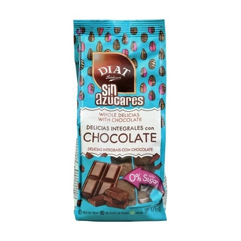 Delicias Integrales Chocolate Vegan Sin Azúcar 175g