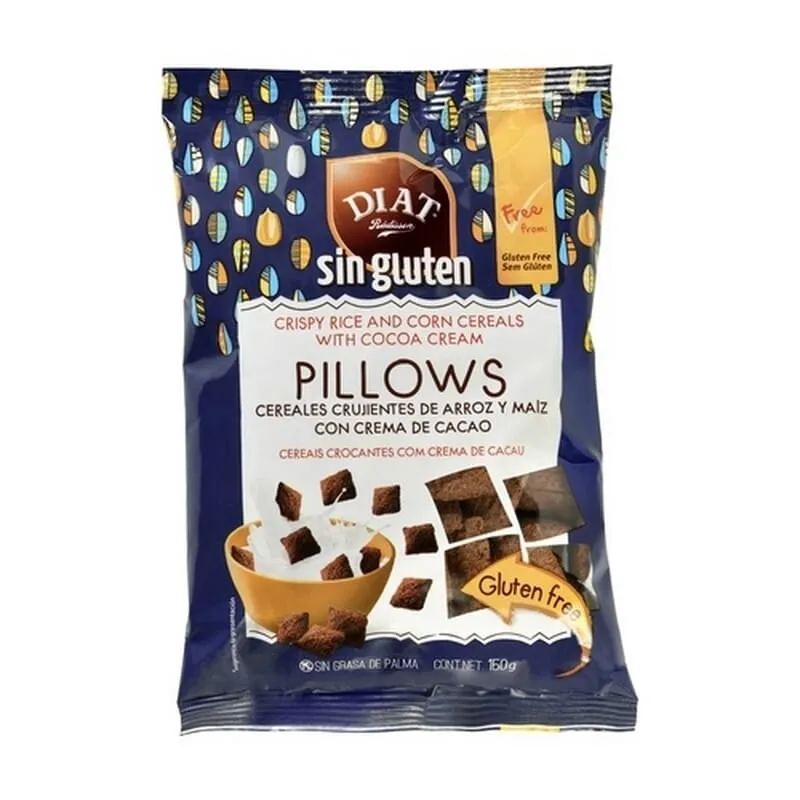 Cereales Pillows Crujientes Arroz y Maíz Cacao 150g